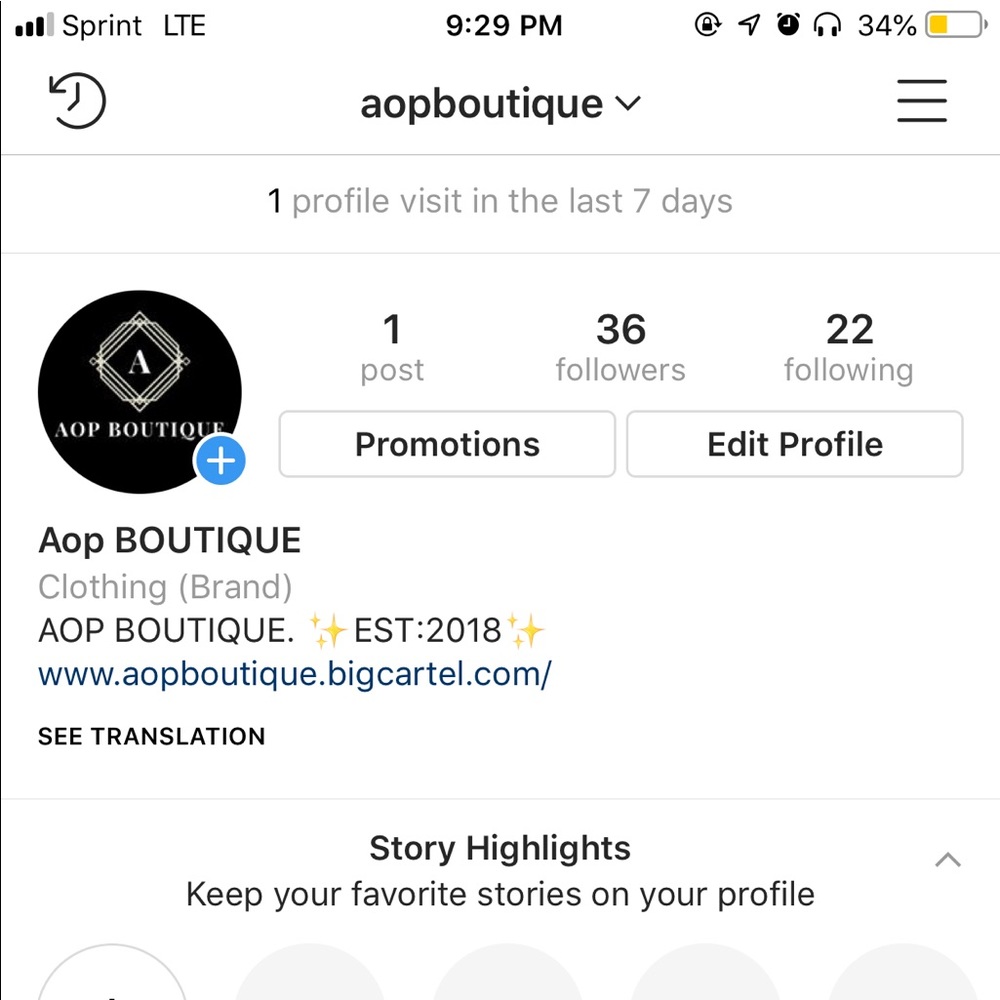 Follow my business page